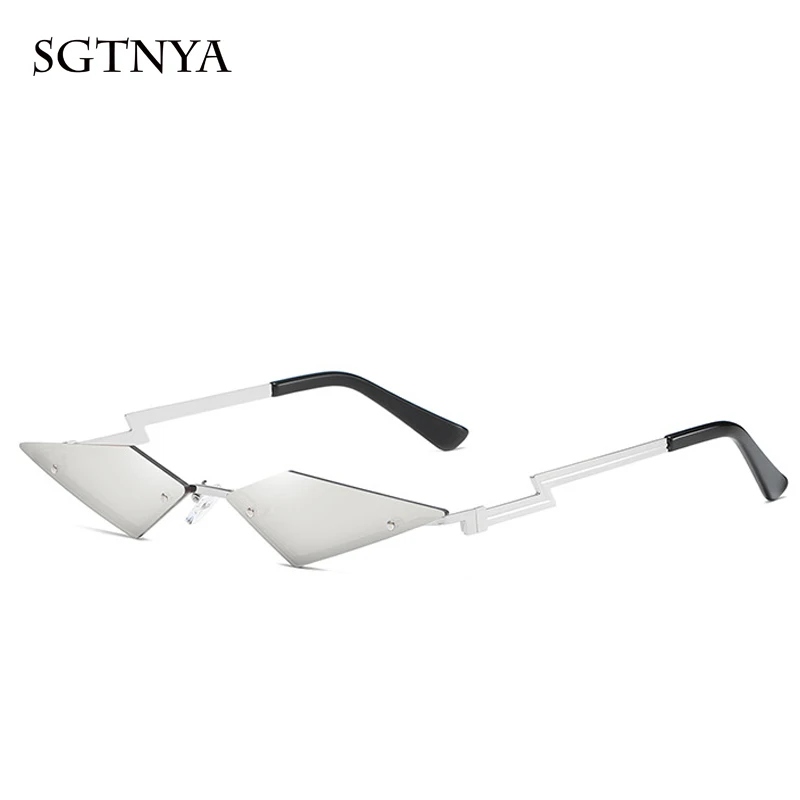 Модные женские солнцезащитные очки без оправы в европейском и американском