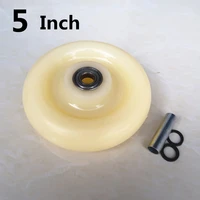 1 pc 5 inch single wheel medium nylon caster thickened new material wear resistant flat driver push