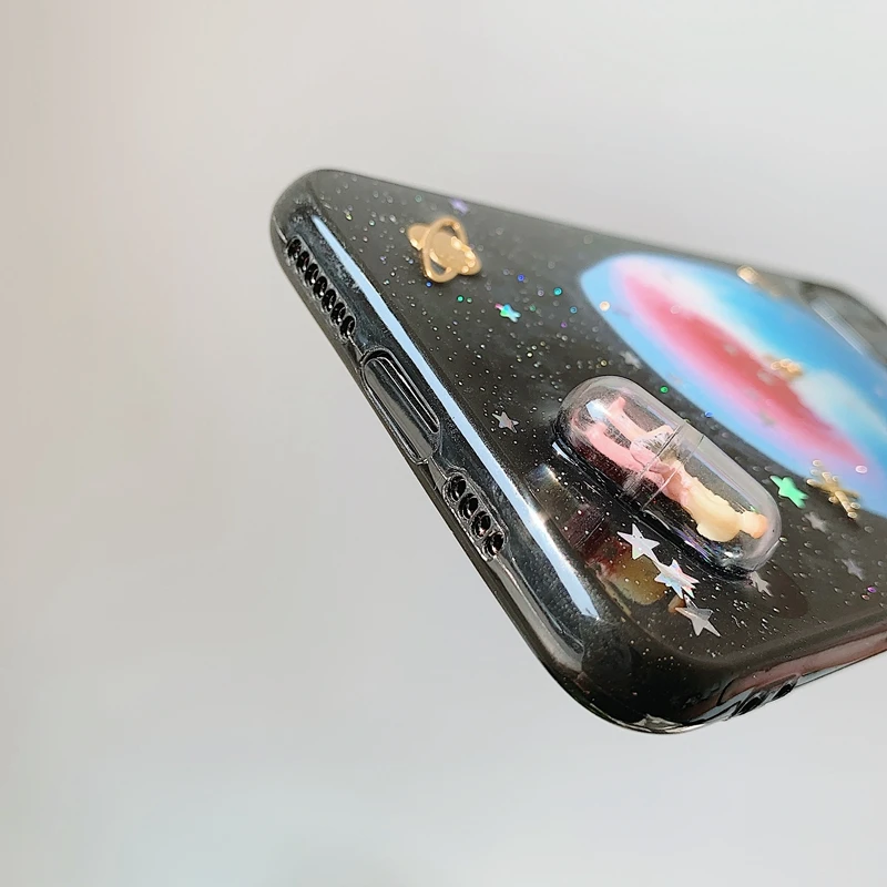 Милый блестящий чехол для телефона с изображением Вселенной iPhone 11 11pro Max XR XS X 8 7 6 6S