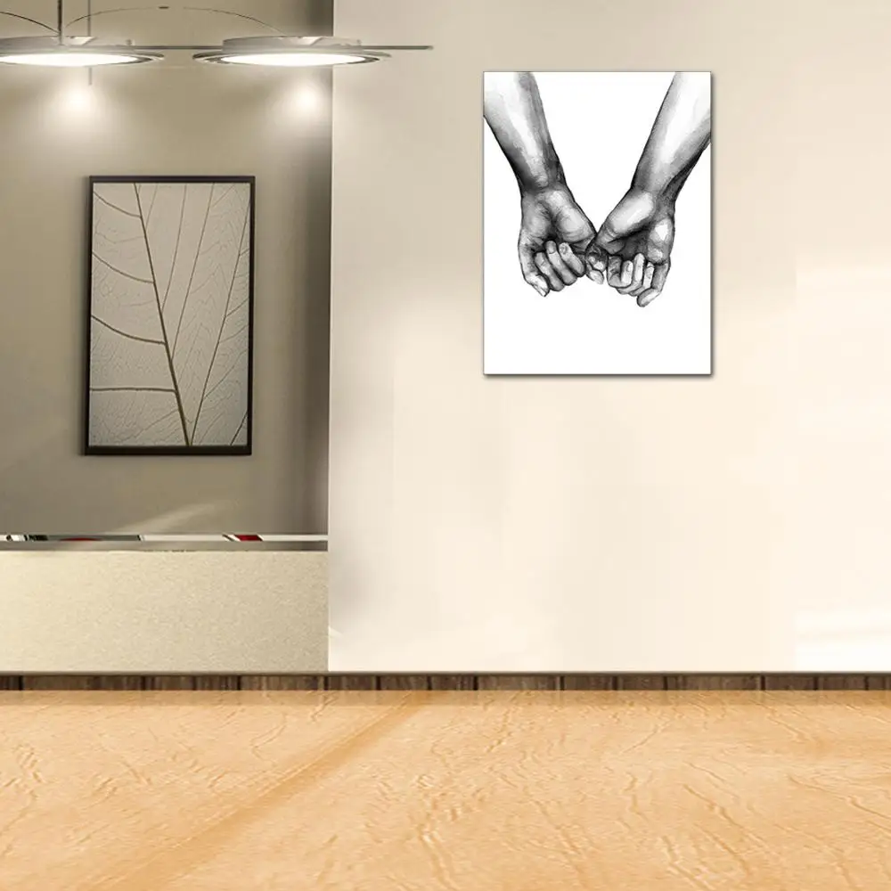 Настенная картина милая любовь Back &amp White художественный плакат на холсте