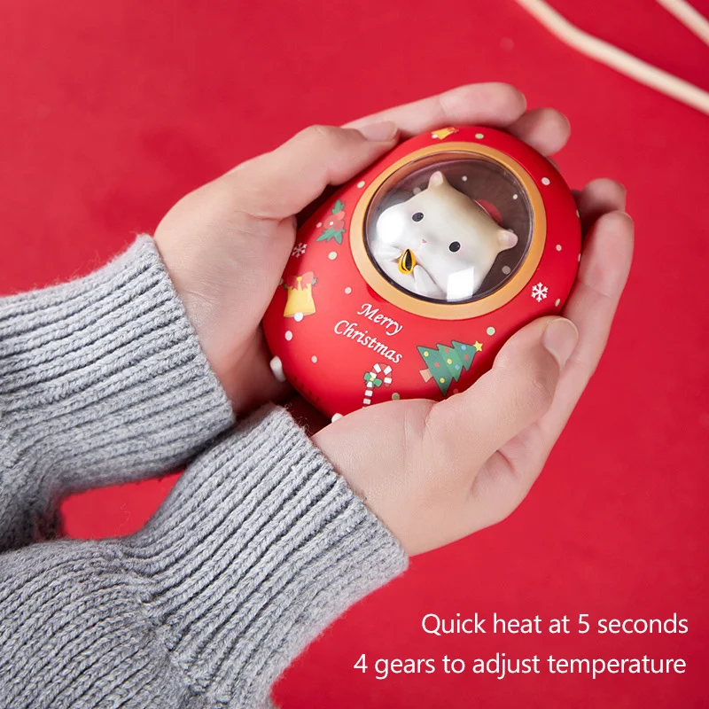 

5000mAh Power Bank Cute Portable Space Capsule Hamster Charging USB Hand Warmers for Girl Gift Butter Cat