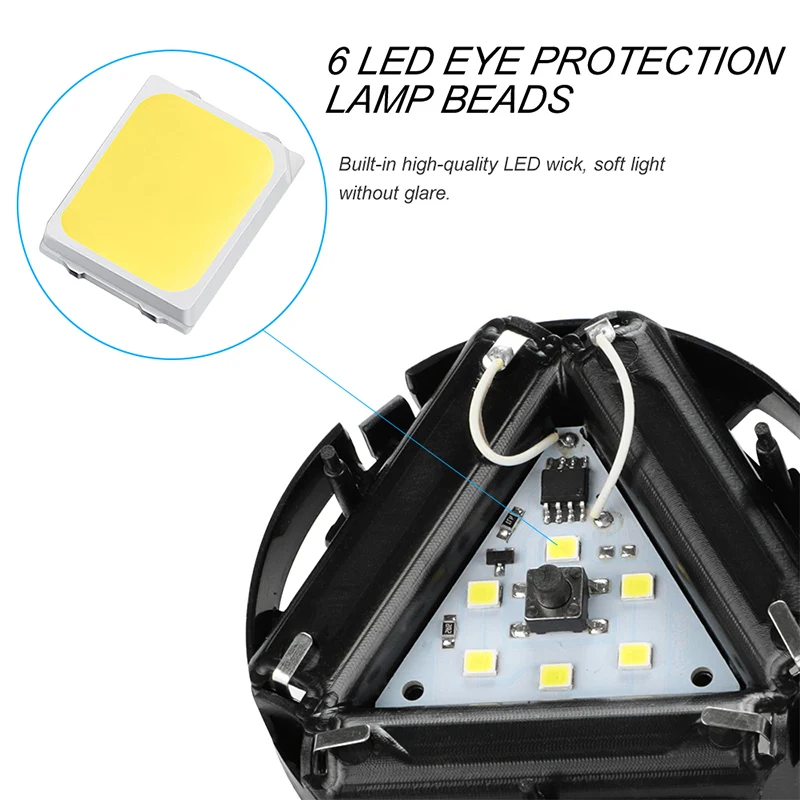 3Led 6Led Мини Автомобильный аварийный светильник светодиодный для чтения на