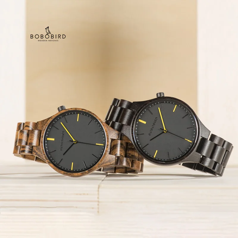 BOBO BIRD оригинальная брендовая с деревянной reloj hombre кварцевые наручные часы Простой стиль Cuatomized Прямая поставка Подарочная коробка дизайн
