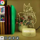 Креативный 3D светодиодный ночник Senko, фигурка, Лавовая Лампа, сенсорный переключатель, ночник, RGB цвет, атмосферное украшение, комикс, новый тип Манга