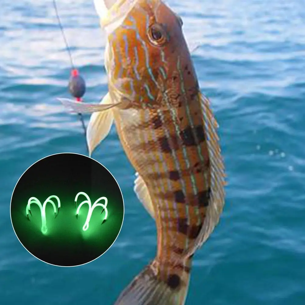 

1pcs Luminous Quadruple Fishing 4 Hooks Glow Night Fishhooks Artificial Bait Lure Hooks Squid Hot New Fishing Octopus W3z0