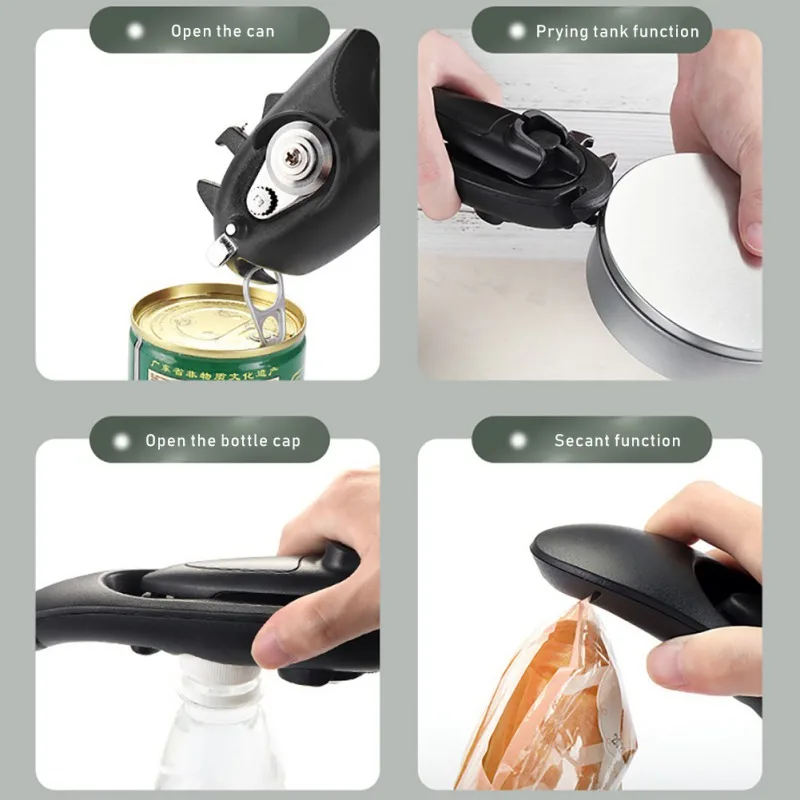 

Household Multi-Functional Manual Opener Canned Bottle Openers Professional Ergonomic Jars Tin Opener Kitchen Tool New
