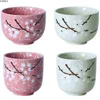 flower tea cup japanese ceramic teacup for puer teacups porcelain chinese kung fu cup