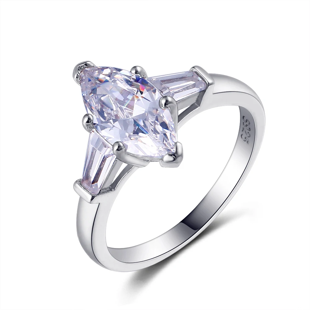 

Ring Hot Sale Noble Fashion Horse Eye 6 * 13mm Zircon Ring Female Engagement Wedding Party Jewelry Anniversary