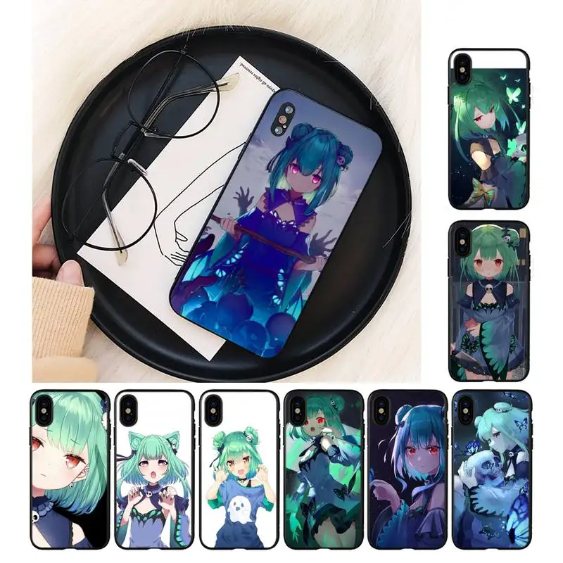 

Uruha Rushia Hololive Girl Phone Case For iPhone 11 8 7 6 6S Plus X XS MAX 5 5S SE 2020 XR 11 pro DIY Custom Cover