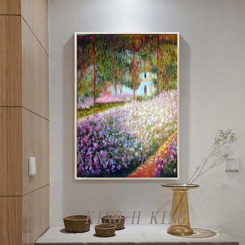 Современное украшение картина маслом воспроизведение холст искусство Клод Моне