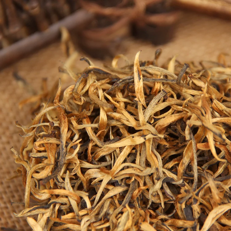 Китайский чай Cha Dianhong с золотыми бутонами Red Rhyme Jin Ya Black CN Tea натуральный 70 г/кор. |