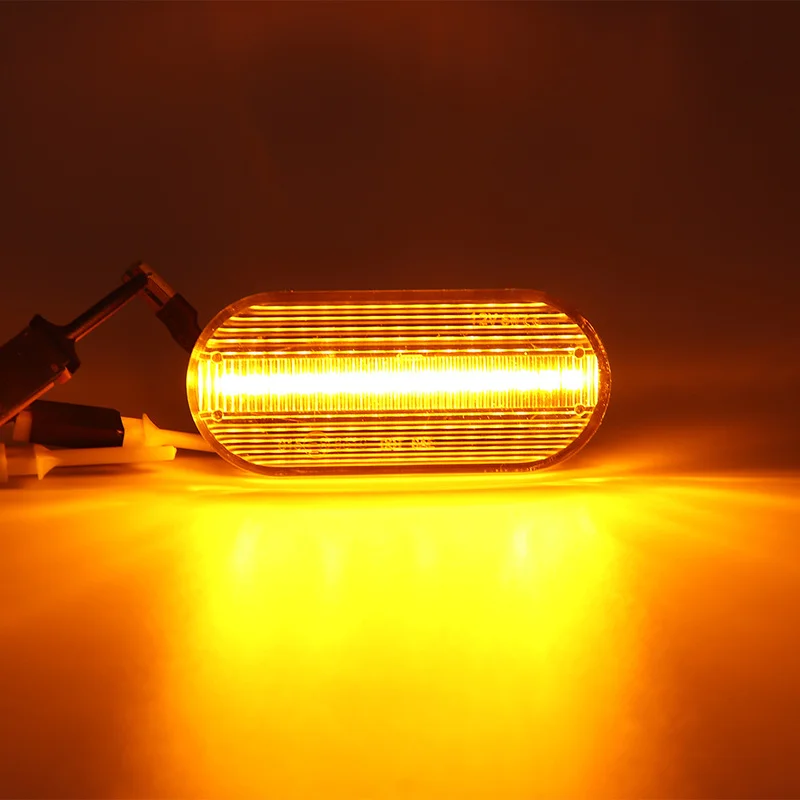 

2PCS Dynamic Flowing LED Side Marker Turn Signal Light For VW Transporter T5 Polo Golf 3 4 Passat B5 Sharan Lupo Bora Multivan