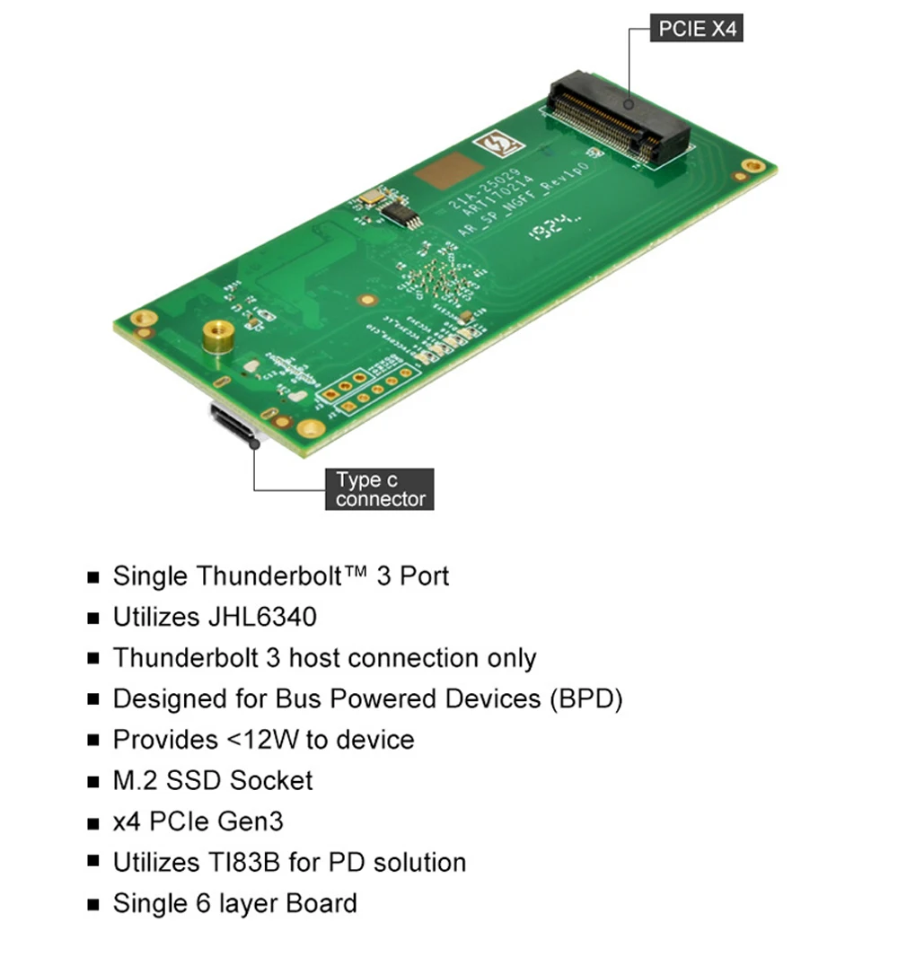 Корпус SSD Thunderbolt 3 NVME корпус SSD M2 M.2 внешний жесткий диск HD M 2 ssd-бокс адаптер NVME для TYPE-C USB 3,1 алюминий