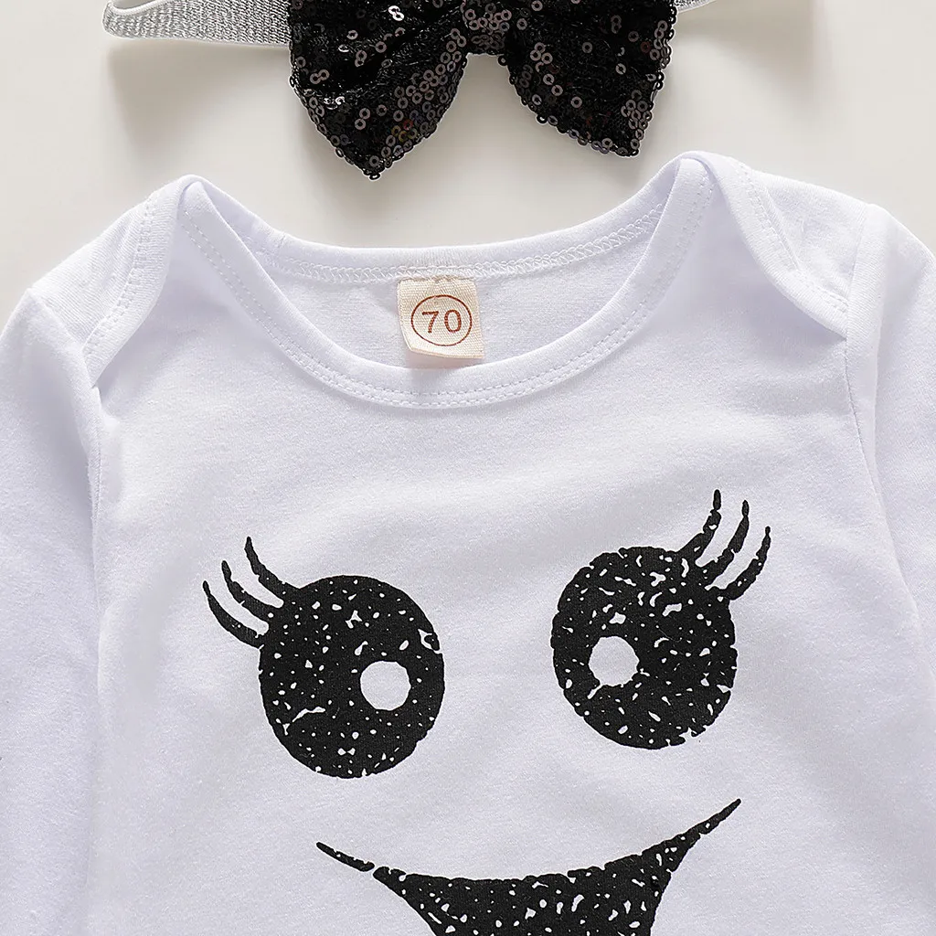 Детские комплекты одежды для маленьких мальчиков детский Ромпер на Хэллоуин