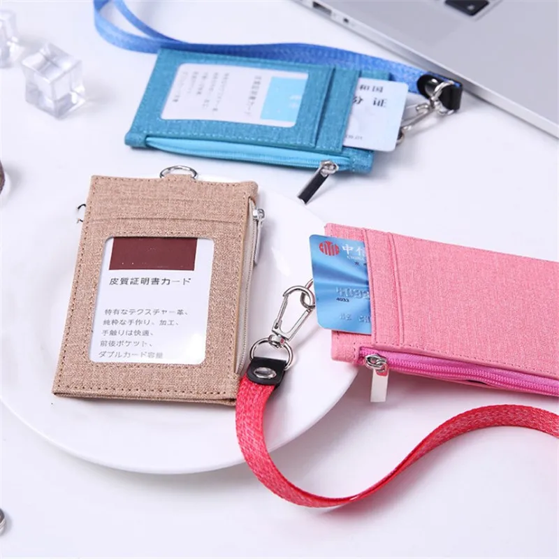 

Бейдж из искусственной кожи для удостоверения личности, держатель для банковских и кредитных карт, аксессуары для сотрудника, значок с 3 кар...