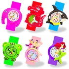 1 шт для присмотра за детьми, Дети Кварцевые часы с силиконовым ремешком милые 3D слон и принтом Тигр, крокодил, КитРусалка Стиль для малышей подарок на день рождения