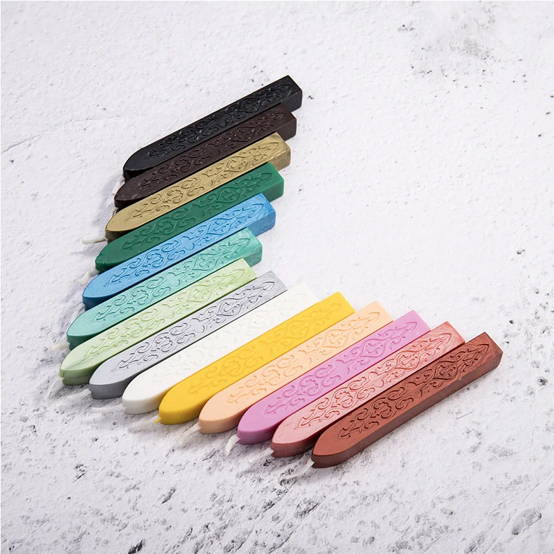 5 шт./компл. винтажный гравировочный Дизайн Красочная свеча квадратный стиль