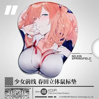 girls frontline springfield m1903 sexy 3d soft gel gaming mouse pad mousepad cartoon wrist rest keyboard pad computer mat