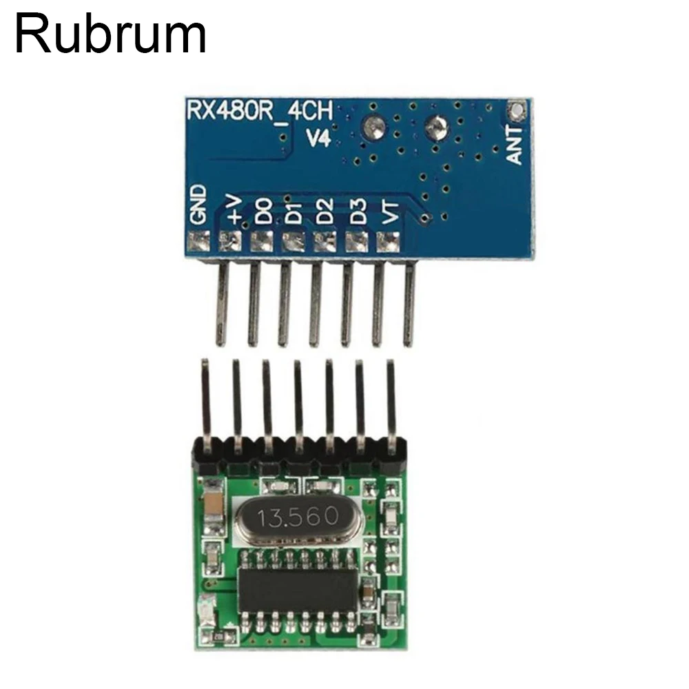 Rubrum 433 МГц Беспроводной 4 канала декодирующий ресивер Выход модуль + Широкий