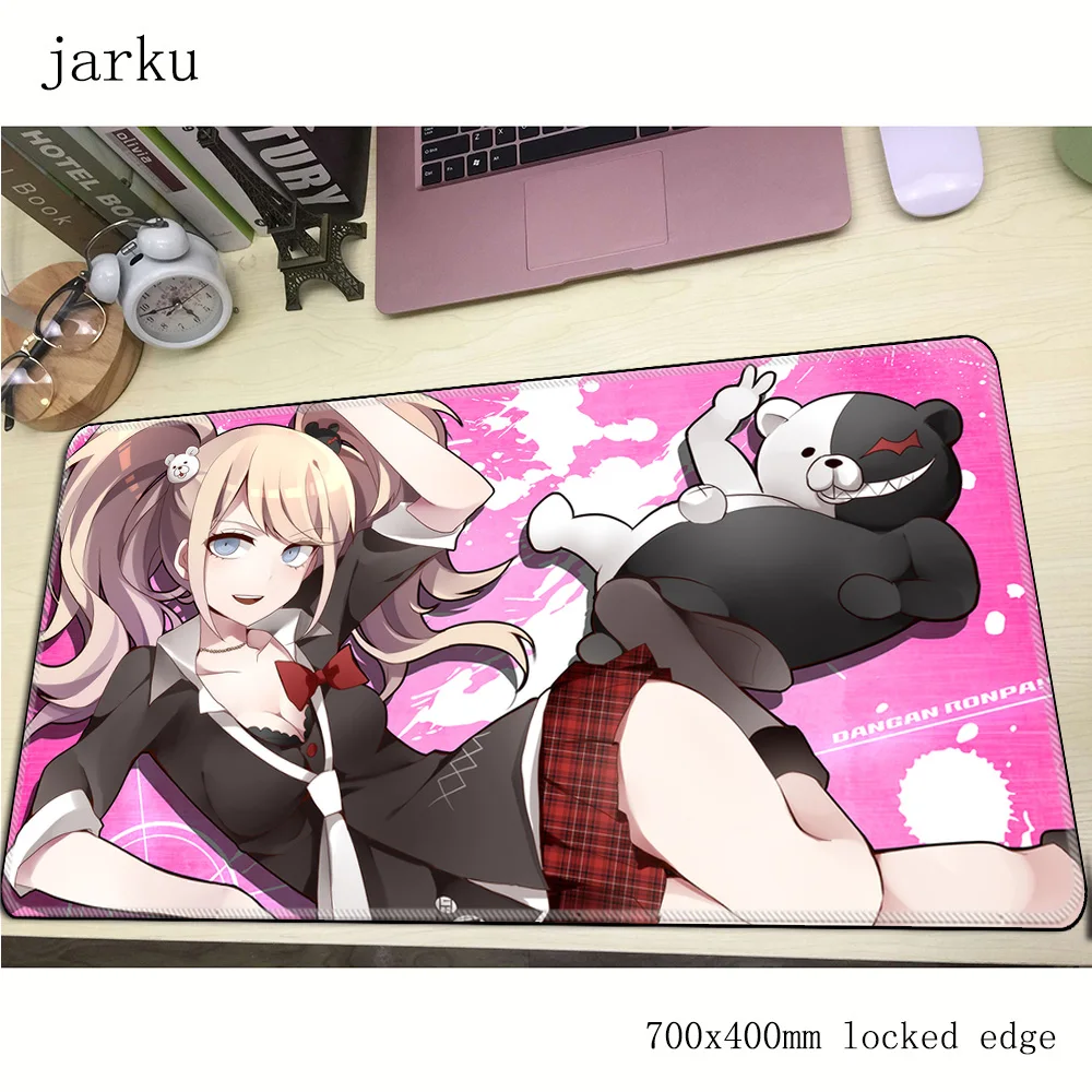 

Danganronpa mouse pad gamer 700x400mm notbook mouse mat esports gaming mousepad large locked edge pad mouse PC desk padmouse