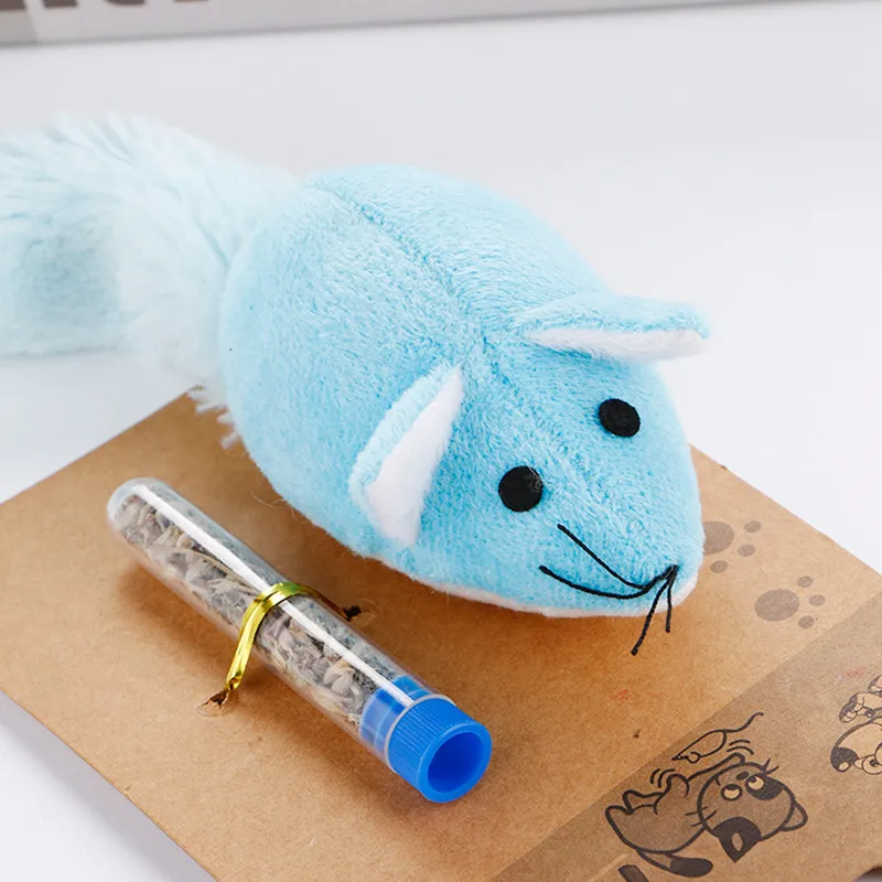 Интерактивная Жевательная плюшевая игрушка Catmint игрушечная с длинным хвостом и