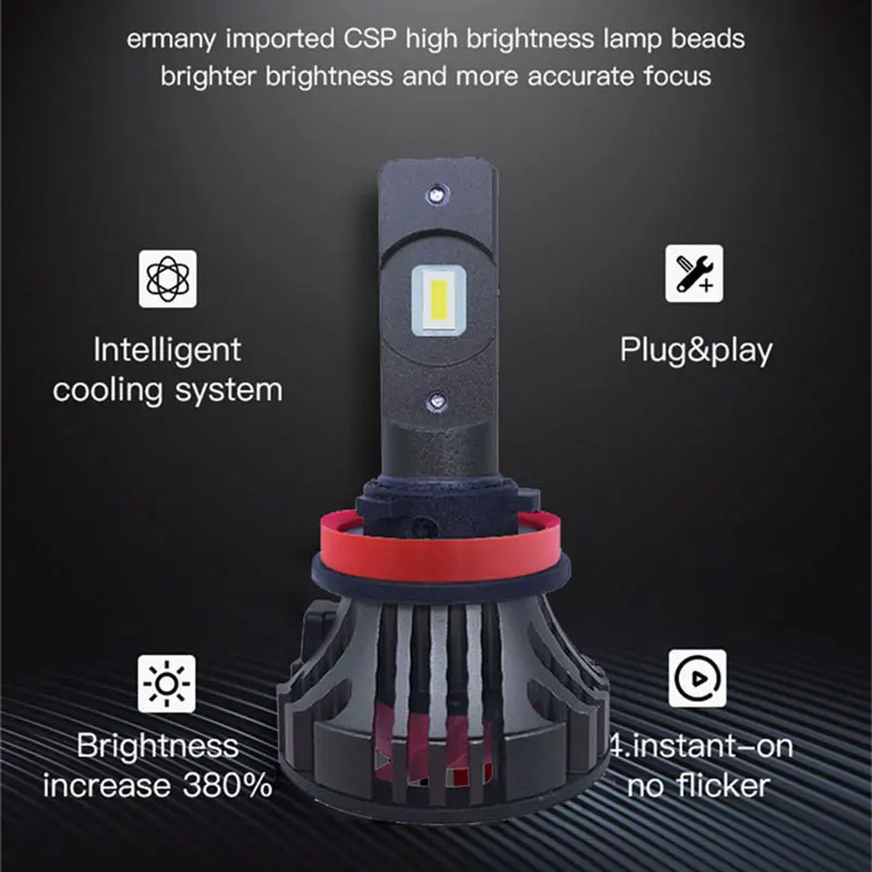 

A car LED headlight Bulb H7 that surprises everyone with its high end specs: 60W 8000LM 6000K 12V 24V, cheap and high quality