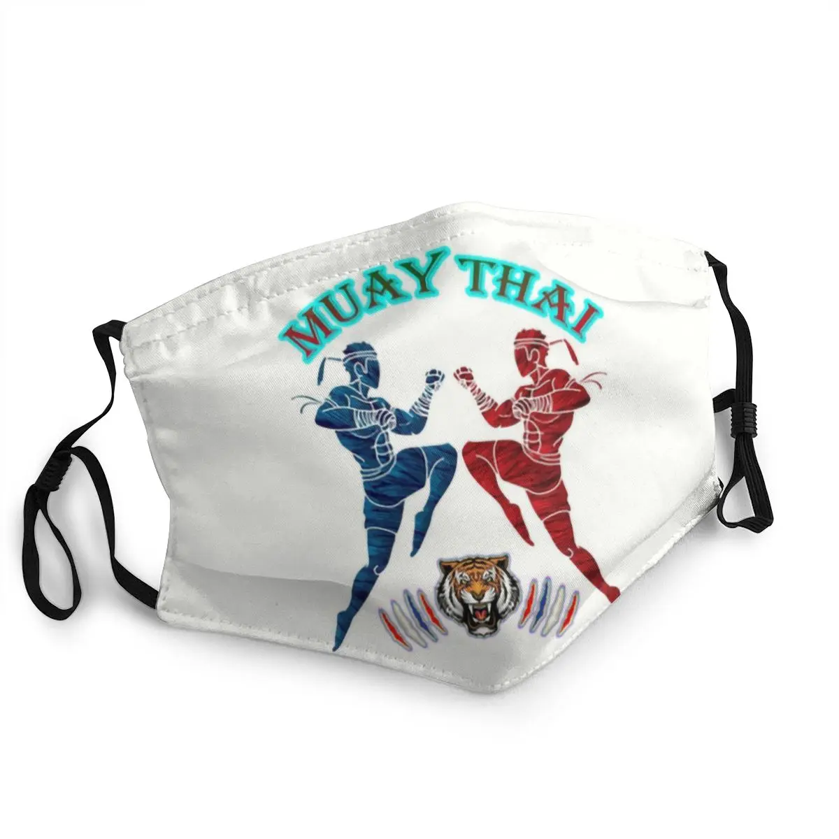 

Muay Thai Tiger Reusable Face Mask Unisex Adult Thailand Boxing Fighter Dustproof Protection Cover Respirator Mouth-Muffle