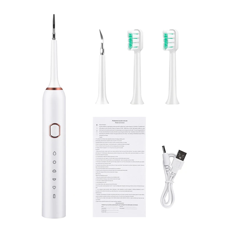 

5 Modes Oral Irrigator USB Rechargeable Water Floss Calculus Remover Teeth Whitening Portable Dental Water Jet 2 Cleaning Heads