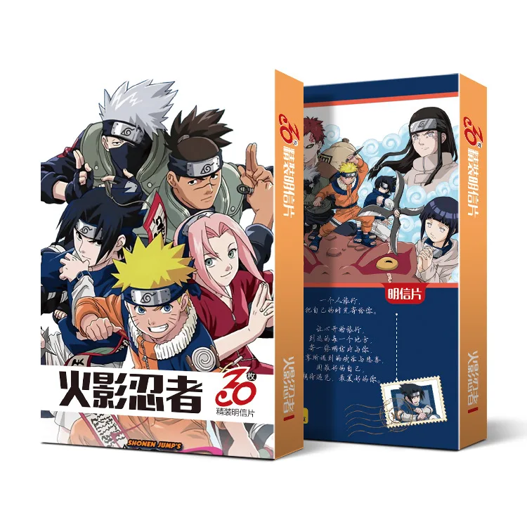 

30pcs Anime Cards Postcard Greeting Card Message Card Christmas Gift Toys for Children