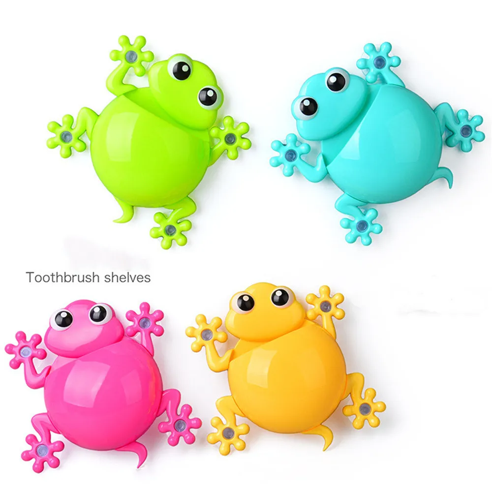 4 цвета мультяшная присоска Gecko настенная подставка для зубных щеток всасывающий