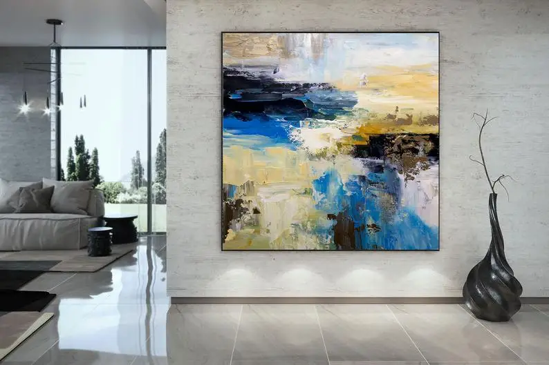 

Extra large Modern Abstract Painting Wall Art Canvas Wall Art Original Paintings on Canvas Modern Bedroom Wall Decor