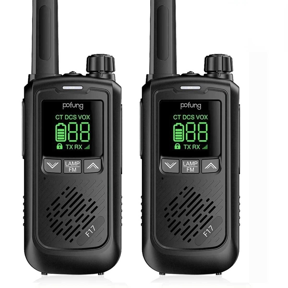 

Communications radio-Baofeng Two parts, portable walkie talkie, rechargeable, with two channels, free of licence, 1500mah