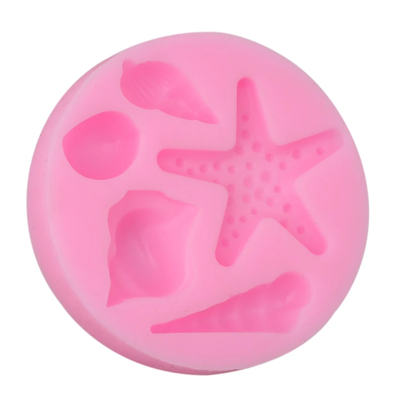 3D Морская звезда ракушка силиконовая формочка в виде животного инструменты для