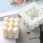3D Кубик Рубика форма для пузырей антипригарная форма для выпечки Мусса волшебный куб форма для свечей восковая силиконовая форма DIY форма для мыла ручной работы