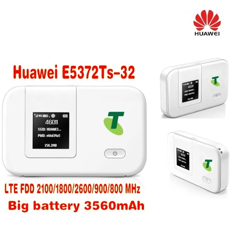 Разблокированный беспроводной роутер HUAWEI E5372TS 32 LTE 4G с аккумулятором 150M 3560 мАч|3G/4G