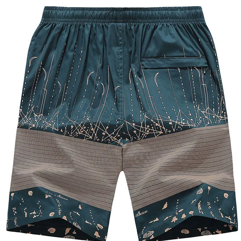 

Summer beach pants men's fast dry solid color loose washable men's swimsuit shorts Leisure Sports Football Shorts men's wear