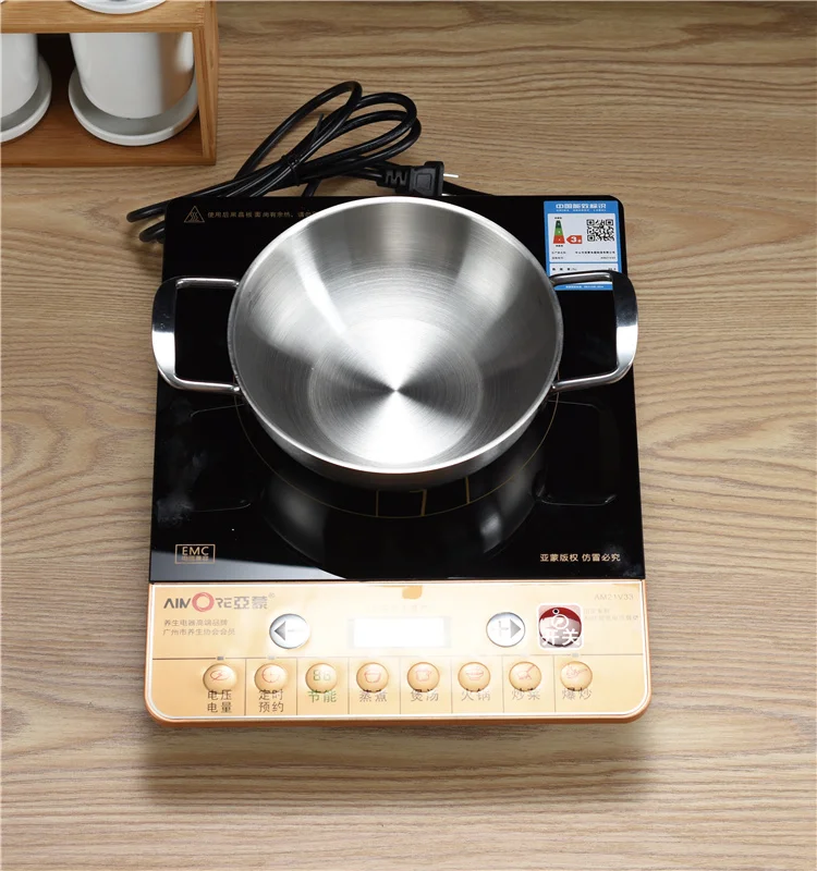 18 см/20 см/22 см нержавеющая сталь Hotpot плоское дно кастрюля для приготовления пищи горшок для Раков морепродуктов кухонный кастрюля для индукционной плиты