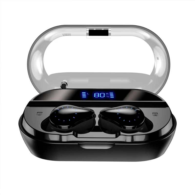 Arikasen, сенсорные TWS, настоящие беспроводные наушники, Bluetooth наушники, мини TWS, водонепроницаемые наушники с 4000 мА/ч зарядным устройством для всех телефонов
