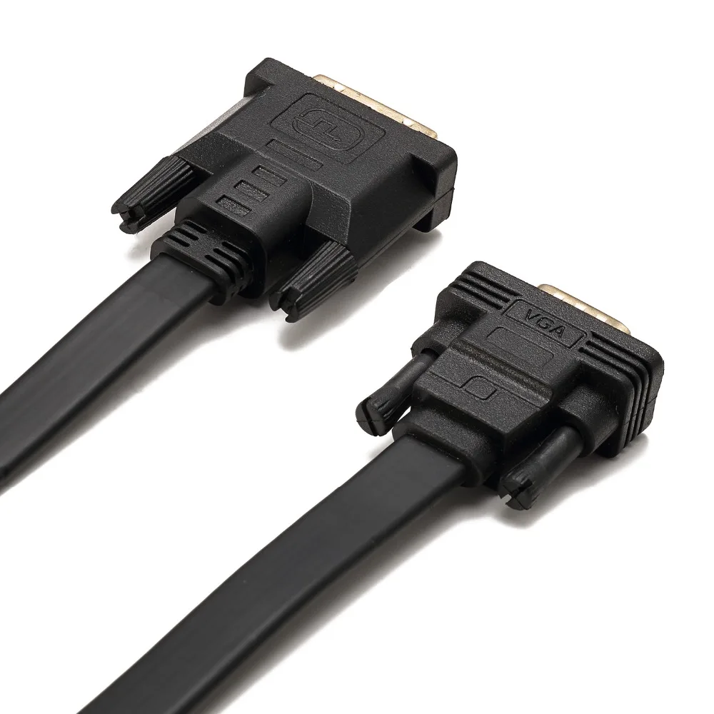 Кабель DVI VGA папа преобразователь Цифровой видеокабель для ПК монитора проектора