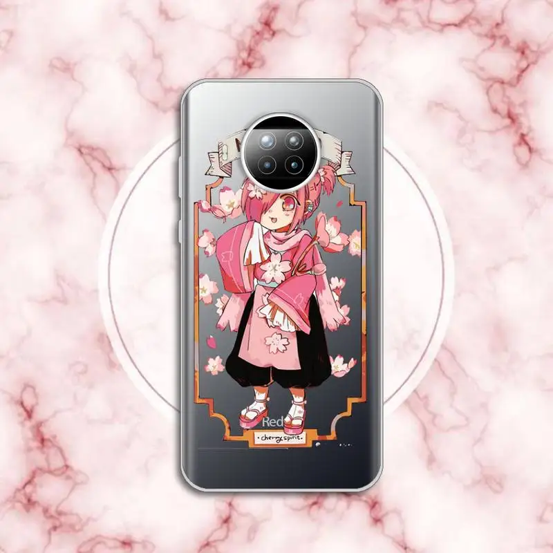 

Toilet Bound Hanako Kun anime luxury protective Phone Case funda Transparent for Xiaomi Redmi note 10 t 8 9 pro lite 11