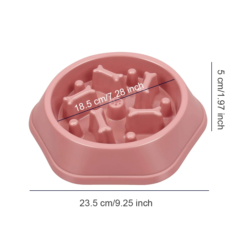 

Dog Eat Slow Feeder Bowl Non-Slip Anti-Choking Interactive Fun Pet Dog Food Water Bowl Funny Puppy Feeder Pet Cat Supplies
