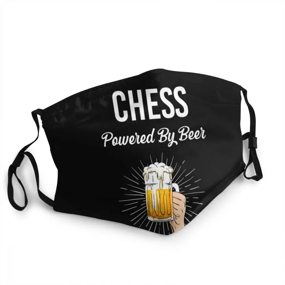 

Beer Chess Adjustable Face Mask Adult Game Lover Anti Dust Protection Cover Respirator Mouth Muffle