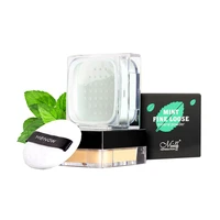 free shipping mint loose powder setting powder loose powder refreshing oil control setting makeup beauty makeup powder