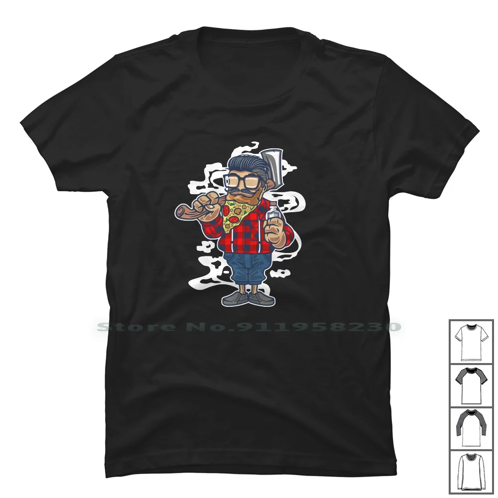 Футболка с изображением пиццы и бороды 100% хлопок мультяшная пицца кино комикс
