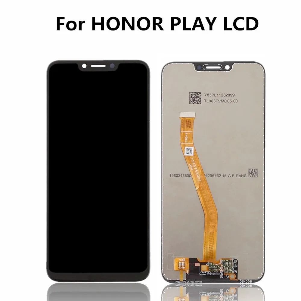 Pantalla LCD de 6,3 "para Huawei Honor Play COR-L29 COR-AL00, montaje de digitalizador con pantalla t&aacute;ctil para Huawei honor play, COR-TL10-1