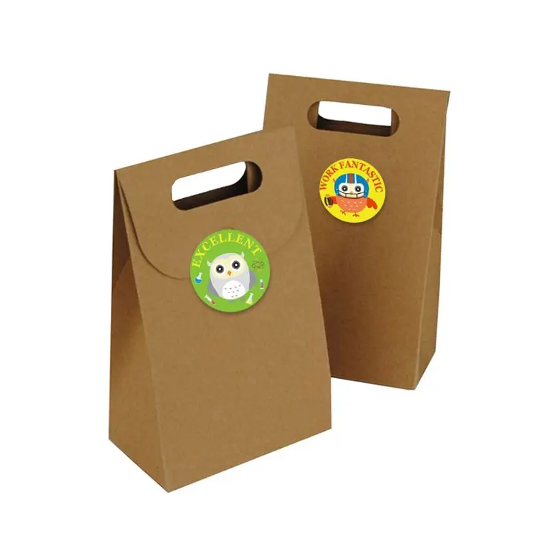 Милые обучающие наклейки с принтом Совы для рукоделия в рулоне Канцелярские