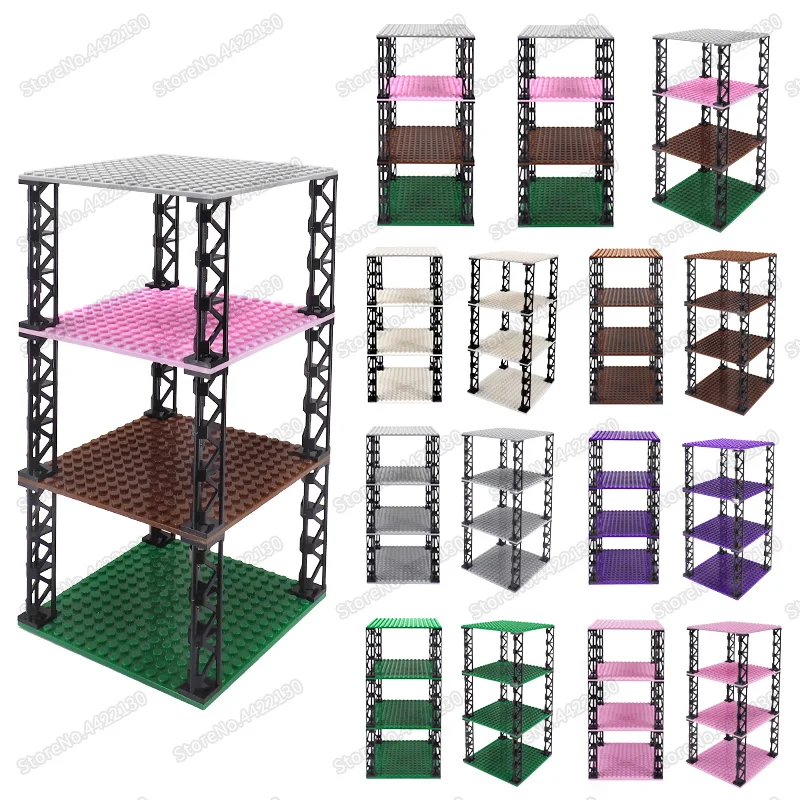 5 цветов Дисплей Стенд город военный Moc армейские фигурки уличный вид герой