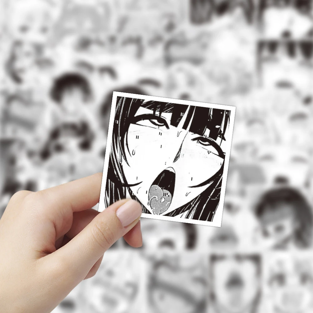 50 шт. Мультяшные сексуальные наклейки для девушек Waifu ноутбука Adesivos товары