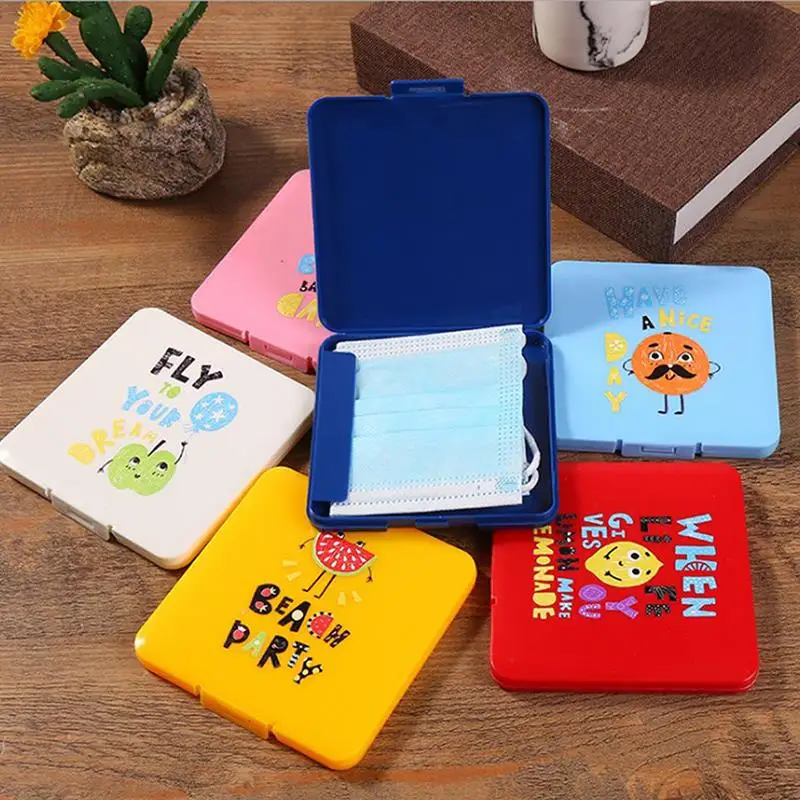 

Colorful mask storage box New save masks box Student dustproof and waterproof