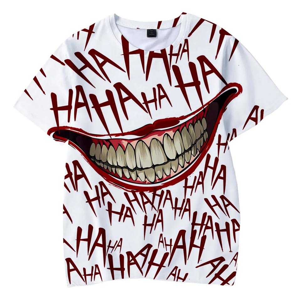 Haha Joker Movies/футболка для мальчиков летняя детская футболка футболки с объемными